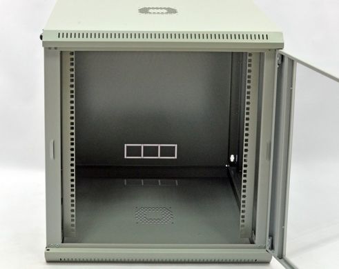 Шкаф 12U, 600х600х640 мм (Ш*Г*В), эконом, акриловое стекло, grey UA-MGSWL126G