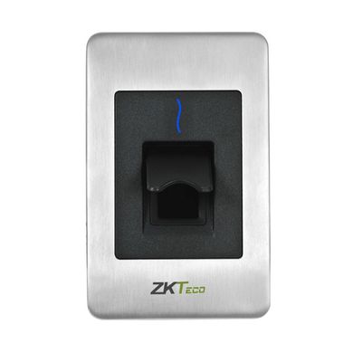Вологозахисний зчитувач відбитків пальців ZKTeco FR1500-WP, RS485, Вулична, Врізний