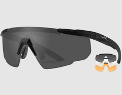 Защитные баллистические очки Wiley X SABER ADVANCED (Серые/Прозрачные/Оранжевые линзы)