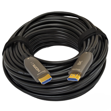 HDMI 2.1 патчкорд 10м с передачей сигнала 8K UHD 48 Gbps по оптическому кабелю (AOC)