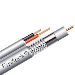 Абонентский коаксиальный кабель FinMark F5967BV-2x0.75 POWER 100м white