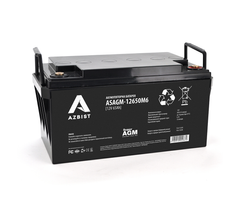 Акумулятор AZBIST Super AGM ASAGM-12650M6, Black Case, 12V 65.0Ah (357 х 171 х 196) Q1