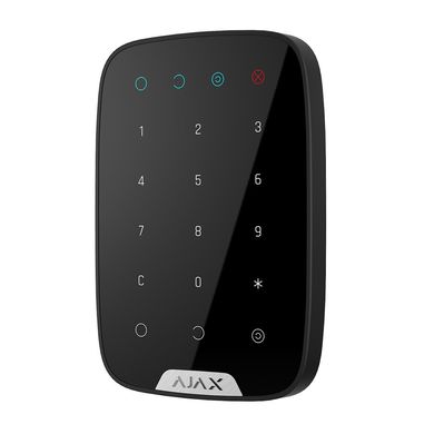 Бездротова сенсорна клавіатура Ajax KeyPad чорна