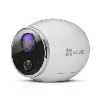 Wi-Fi відеокамера EZVIZ на батарейках CS-CV316, Білий, 2.0 мм, Циліндр, Фіксований, 1 Мп, 10 метрiв