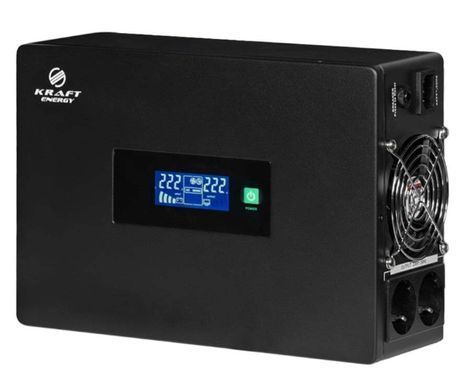 Комплект резервного живлення 600W 2400Wh: високочастотний інвертор Kraft KRF-SAVR600VA/600W-12V + акумуляторна батарея Trinix TGL12V200Ah/20Hr GEL