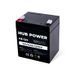 Акумулятор 12В 4 Ач для ДБЖ Hub Power НЕ-124, 4 А, Свинцево-кислотний (AGM), 12 В, 1,43 кг, 90 х 70 х 105 мм