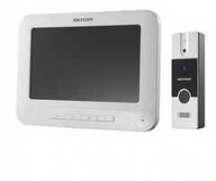 Комплект відеодомофон та панель виклику Hikvision DS-KIS204