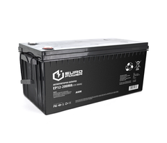 Акумуляторна батарея EUROPOWER AGM EP12-200M8 12 V 200Ah (530 x 255 x 277) Black Q1