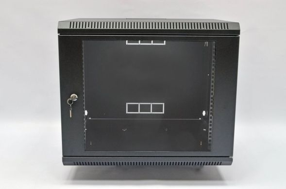 Шкаф 9U, 600х600х507 мм (Ш*Г*В), акриловое стекло, black UA-MGSWA96B