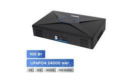 Джерело безперебійного живлення DC UPS Trinix TRX-MUPS-48100 Type-C (4*6000mAh LiFePo4) 5V/12V/24V/48V/52V/PoE, LiFePO4 4*6Ah, для роутера і медіаконвертера