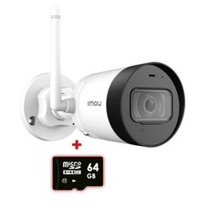 Wi-Fi видеокамера Imou IPC-G22P, Цилиндр, Фиксированный, 2 Мп, 2.8 мм, 30 метров, Wi-Fi, Поддержка microSD, Встроенный микрофон, Улица, Помещение