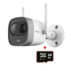 Wi-Fi видеокамера Imou IPC-G26EP, Цилиндр, Фиксированный, 2 Мп, 2.8 мм, 30 метров, Wi-Fi, Поддержка microSD, Встроенный микрофон, Улица