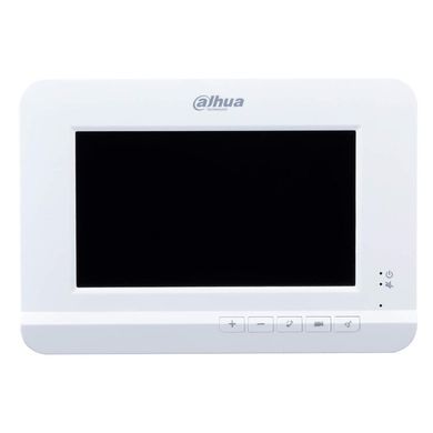 Комплект домофон + вызывная панель Dahua DHI-VTK-VTO2010D-VTH2020DW, Белый, Бюджетный, Full HD, Монитор + вызывная панель, 7 "