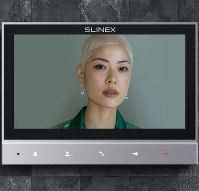Комплект видеодомофон + панель вызова Slinex SK 7 Cloud (Slinex SK 7 Cloud grey + ML-17HD graphite)