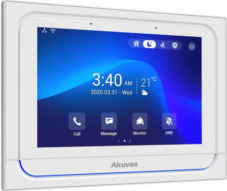 IP-відеодомофон з Wi-Fi 7" Akuvox X933W White