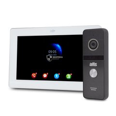 Комплект Wi-Fi відеодомофонa 7" ATIS AD-770FHD/T-White з підтримкою Tuya Smart + AT-400FHD Black