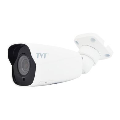 8MP IP відеокамера TVT Digital TD-9482S3, Білий, 2.8 мм, Циліндр, Фіксований, 8 Мп, 30 метрів, Підтримка microSD, PoE, Вхід аудіо, Вулиця