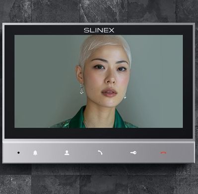 Комплект відеодомофону Slinex SK 7 Start (Slinex SK 7 grey + панель виклику ML-17HR graphite)