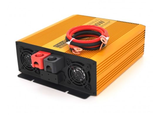 Інвертор напруги Mexxsun MXSPSW-1000, 24V/220V, 1000W з правильною синусоїдою, 2 Shuko, клемні дроти, Q4