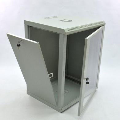 Шкаф 15U, 600х500х773 мм (Ш*Г*В), эконом, акриловое стекло, grey UA-MGSWL155G