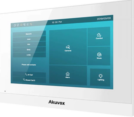 IP-відеодомофон з Wi-Fi 7" Akuvox C313WE white
