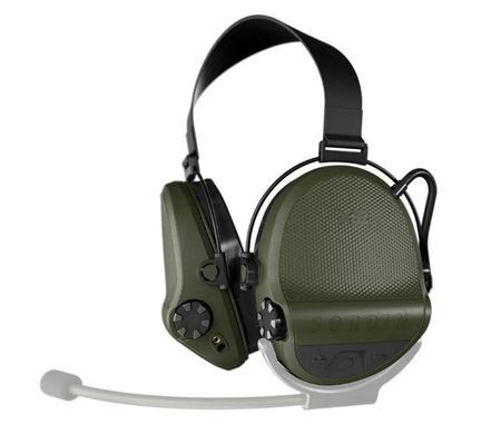 Активные наушники Sordin Supreme X2 Bluetooth Neckband с задним держателем под шлем - олива