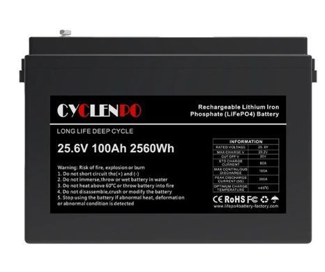 Комплект резервного живлення: гібридний інвертор 4.5kVA/4.2kW Sako SUNON V 24V +120A MPPT й акумуляторна батарея 25.6В 100Аг Cyclen 25.6V 100AH LiFePo4