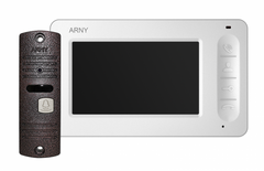Комплект видеодомофона ARNY AVD-4005 white/bronze