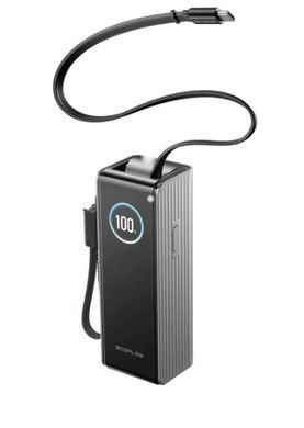 Павербанк EcoFlow RAPID Power Bank с кабелями 25000mAh серебристый
