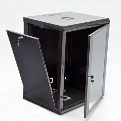 Шкаф 15U, 600х500х773 мм (Ш*Г*В), эконом, акриловое стекло, black UA-MGSWL155B