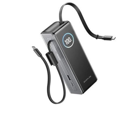 Павербанк EcoFlow RAPID Power Bank с кабелями 25000mAh серебристый