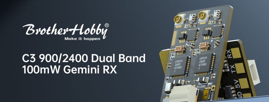 Приемник BrotherHobby 900/2400 Dual Band Gemini RX