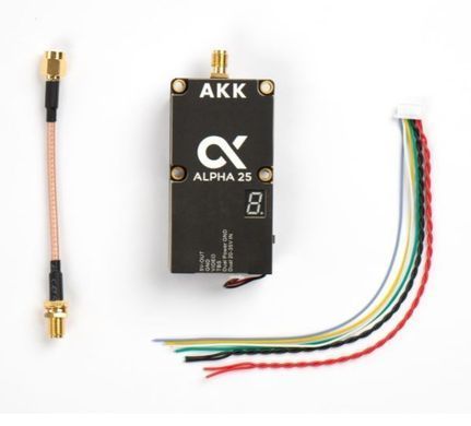 Відеопередавач (VTX) AKK Alpha 25W 4.9G-6G 96CH (A25)