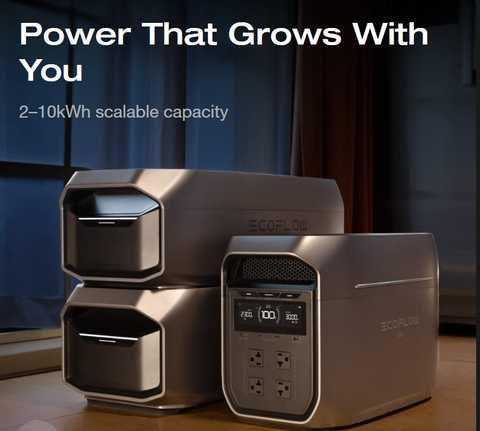 Зарядная станция EcoFlow DELTA 3 Max Plus (2048Wh) - Мощный