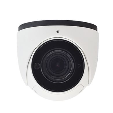 8MP IP відеокамера TVT Digital TD-9584S3, Білий, 2.8 мм, Купол, Фіксований, 8 Мп, 20-30 метрів, Підтримка microSD, Вбудований мікрофон, PoE, Вхід аудіо, Вулиця