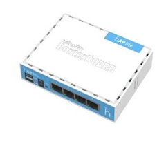 HAP LITE (RB941-2ND) 2.4GHz Wi-Fi точка доступу з 4-портами Ethernet для домашнього використання, Внутрішнє, 2,4 ГГц, Вбудовані, 4, DC 5В