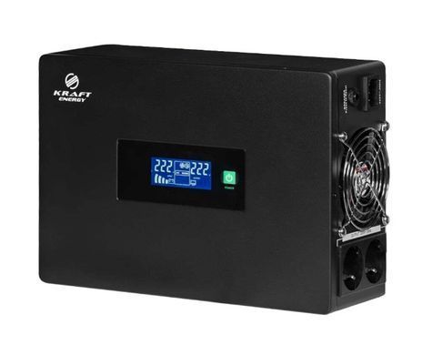 Комплект резервного живлення 1500W 4800Wh: високочастотний інвертор Kraft KRF-SAVR1500VA/1.5kW-24V + 2 акумуляторні батареї Trinix TGL12V200Ah/20Hr GEL