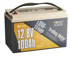 Аккумуляторная литий-железо-фосфатная тяговая 12.8В 100А*ч LiFePO4 Low-temp Power Queen P12V100-100-LTP-4-A100
