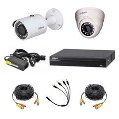 Комплект видеонаблюдения Vario KIT1MP-IN-OUT, 2 камеры, Уличная+внутреняя, HD-CVI, 1 Мп