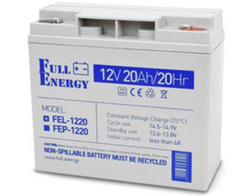 Акумулятор гелевий 12В 20 Ач для ИБП Full Energy FEL-1220
