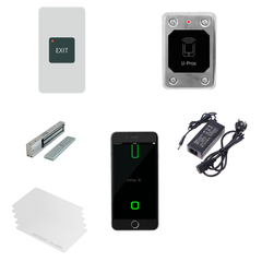 Вуличний комплект СКУД з доступом зі смартфона і входу за розкладом, Автономний, Вулична, Магнітний, Зчитувач / кнопка, Смартфон (Bluetooth), Смартфон (NFC)