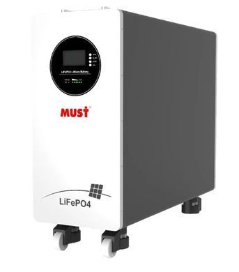 Комплект резервного питания: гибридный инвертор 5kW Megarevo и аккумуляторная батарея 300Аг 51.2В 15360Втг Must LiFePO4