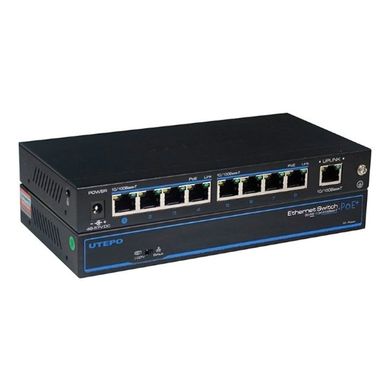 Некерований 8-ми портовий комутатор с 4-ма портами PoE UTP1-SW0801-SP60-4P, 5-8 портів, 4 порти, 1 порт, 4 порти, CCTV режим