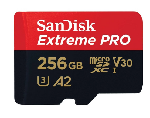 Карта пам’яті miсroSDXC 256GB SanDisk Extreme PRO з SD-адаптером class 10 UHS-I U3 V30