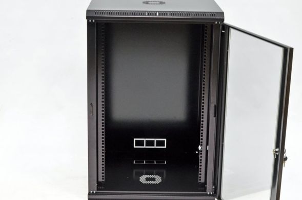 Шкаф 18U, 600х600х907 мм (Ш*Г*В), эконом, акриловое стекло, black UA-MGSWL186B