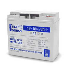 Аккумулятор гелевый 12В 18 Ач для ИБП Full Energy FEL-1218