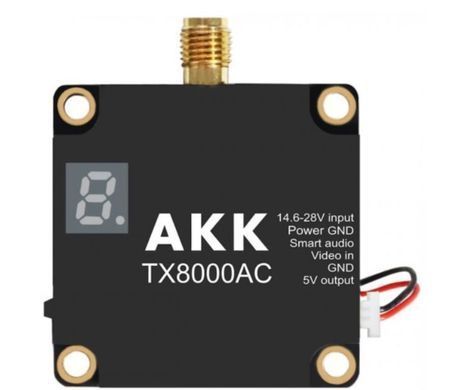 Відеопередавач (VTX) AKK Ultra Long Range 8W 4.9G-6G 96CH