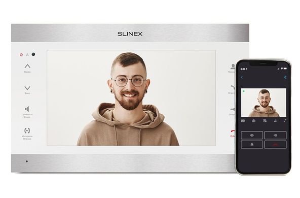 Видеодомофон Slinex SL-10IPTHD silver+white