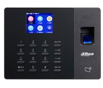 Термінал обліку робочого часу DHI-ASA1222G, Безконтактна картка, Відбиток пальця, Пароль, Ethernet, USB, Настінний