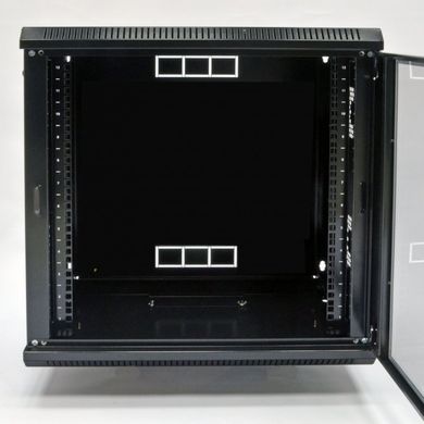 Шкаф 19", 12U, 600х500х640мм (Ш*Г*В), акриловое стекло, black UA-MGSWA125B